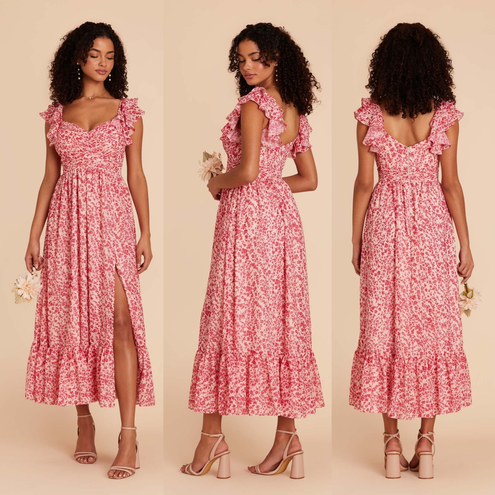 Birdy Grey Pink Floral Maxi Dress
